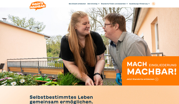 Die Startseite der Internetseite www.machs-machbar.de 
&copy; www.machs-machbar.de